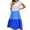 Blue, variant on Odeerbi Dresses For Women 2025 Casual Dresses Trendy Short Sleeve Colorblock Round Neck Beach Dress Blue