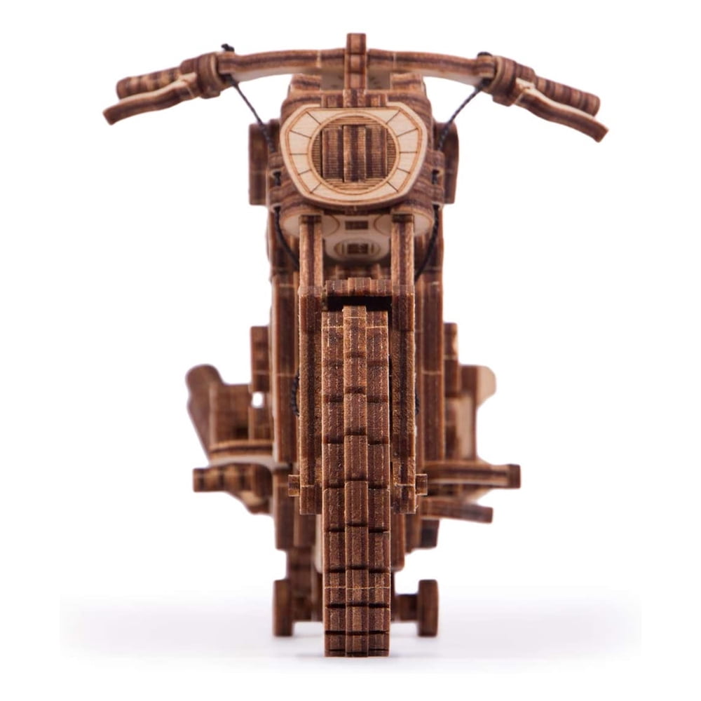 Wood Trick 3D Motorcycle Wood Toy Motor Bike Model Mechanical Building Kit