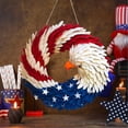 thumbnail image 2 of 250th Anniversary Eagle Wreath Patriotic Door Hanger American Wooden Plaque 1 Pcs, 2 of 9
