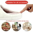 thumbnail image 2 of BERANMEY Cute Strawberry Slippers for Women Perfect Soft Plush Comfy Warm Slip-On Happy Face Slippers fo Women Indoor fluffy Smile House Slippers for Women and Men Non-slip Fuzzy Flat Slides, 2 of 9