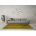 thumbnail image 3 of Ahgly Company Indoor Rectangle Abstract Yellow Modern Area Rugs, 5' x 8', 3 of 4