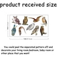 thumbnail image 2 of 1pc 9 Styles Owl Wall Decals Short Eared Owl Vinyl Wall Stickers Northern Pygmy Owl Decoration Snowy Owl, 2 of 8