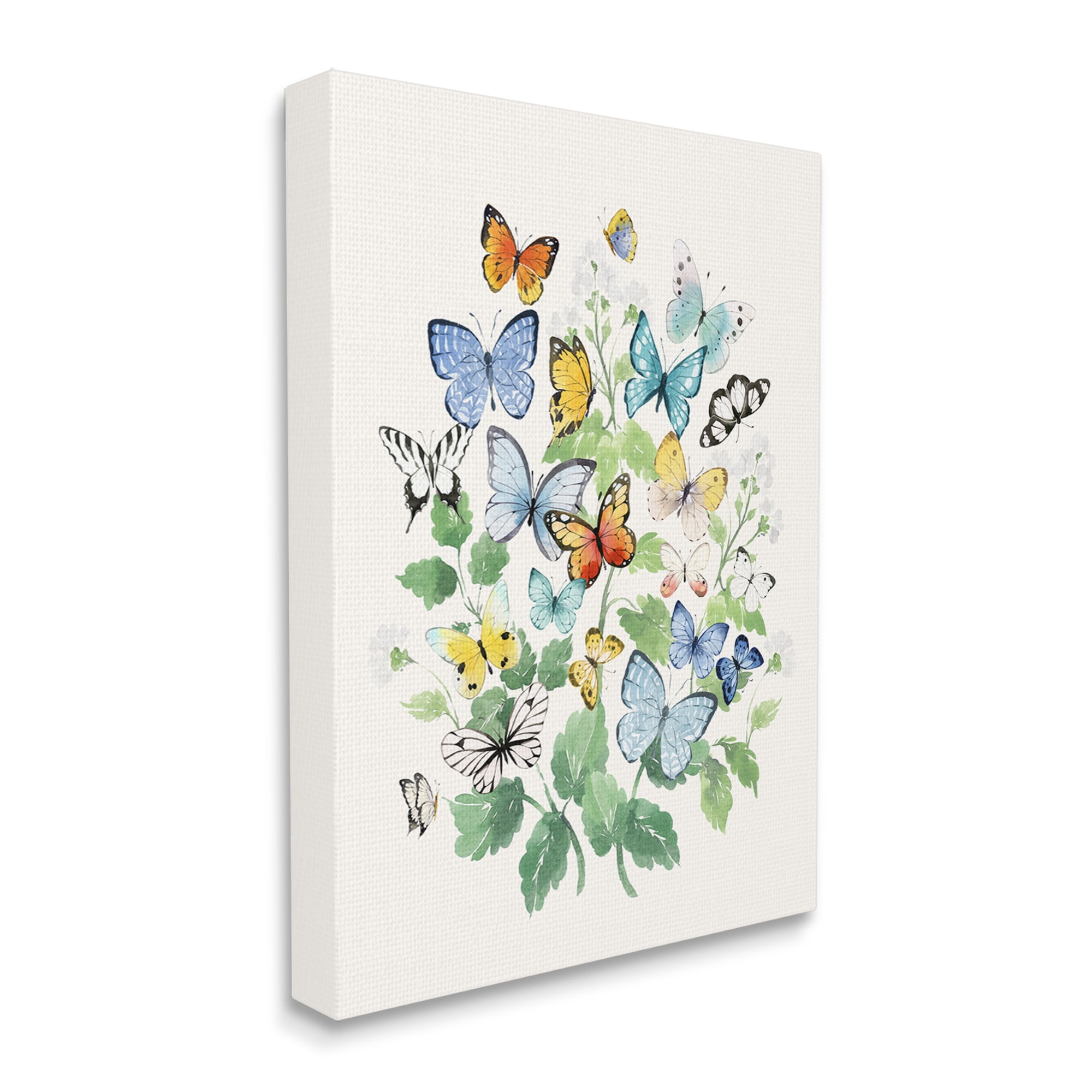 Stupell Industries Butterflies & Spring Florals Animals & Insects Painting Gallery Wrapped Canvas Print Wall Art, 30 x 40