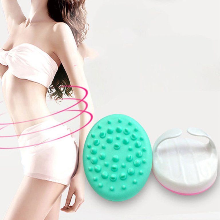 Body Massage Brush Muscle Arm Belly Cellulite Massager Exfoliating  Comfortable Household SPA Palm Skin Scrubber Green - Green 