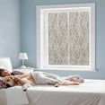 thumbnail image 3 of Window Privacy Film Black Grey Branches Stained Glass Window Film Decorative Sun Block Window Cover Vintage Art Farmhouse Window Clings Static Adhesive Sticker for Bathroom 17.7"x39.3", 3 of 7