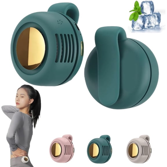 Portable Clip-On Fan, Mini USB Rechargeable 360° Rotatable Fan, 3-Speed Silent Mini Bladeless Fans