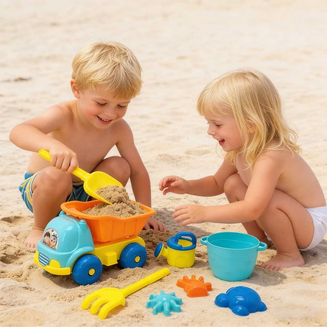 YWIYIUD 1 Set Reusable Beach Toy Set with Sand Bucket Shovel and Cute Model for Beach Backyard Park Pool and Outdoor Activities Practical Beach Interactive Toys for Parent and Teens