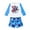 White, variant on Boys Two Piece Swimsuit Long Sleeve Cartoon Cute Student Swimsuit For Kids,Toddler Baby Size 2-3T,Blue