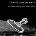 thumbnail image 3 of Key slot for bolt Triple-cornered Triangular metal panel 8 mm x 2, 3 of 8