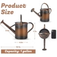 thumbnail image 3 of 1 Gallon Watering Can for Plants, Watering Cans for Indoor&Outdoor Gardening, Galvanized Steel Watering Pot with Removable Spout, Metal Water Can with Ergonomic Movable Handle(Copper), 3 of 7