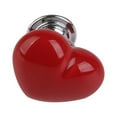 thumbnail image 5 of Ceramic Cabinet Handles Drawer Pulls Knobs - Heart Shape Cupboard Knobs For Kitchen Knobs kids children room Cabinets Closets - 6 Styles Red_S, 5 of 8