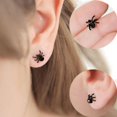 thumbnail image 1 of 1pair Stylish Black Spider Earrings - Perfect Holiday Gift for Girls, 1 of 5