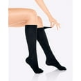 thumbnail image 3 of Plus Size Women’s Trouser Socks, 6 Pairs, Opaque Stretchy Nylon Knee High, 3 of 3