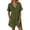 Green, variant on Women's V Neck Cotton Linen Jumpsuit with Pocket, Short Sleeve Back Zipper Romper, Casual Summer Jumpsuit for Beach Vacation, Streetwear and Daily Wear-Green