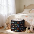 thumbnail image 6 of Yhmxh Comforter Storage Bag, Extra Large Clothes Storage Organizer for Blankets Bedding Sweaters, Large Toy Storage Bags Foldable Soft Storage, Zipper Closure, Carry Handles, Closet Moving Travel, 6 of 6