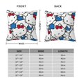 thumbnail image 2 of Hello Kitty Pillow Cover, Square Throw Pillow Cases For Couch Sofa Bed Living Room,Home Decorative, 22"X22", 2 of 9