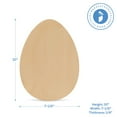 thumbnail image 4 of 50 Sturdy Egg Cutout 10 x 7 inch, Smooth Wood Easter Cutouts, Unfinished Wooden Egg Shapes to Paint for Spring Crafts , by Woodpeckers, 4 of 8