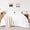 White, variant on Pink Duvet Cover Twin Size, 2 Pieces Pre-Washed Cotton-Like Durable Bedding Set with Button Closure, Includes 1 Duvet Cover 68x90 inches & 1 Pillow Cases, Comforter Not Included