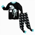 thumbnail image 6 of masbird Little Boys Girls Pajamas Sets Children's Clothing Autumn and Winter Homewear Underwear Set Cotton Baby Long Sleeve Baby Pajamas(Mint Green,3-4 Y), 6 of 9