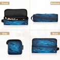 thumbnail image 5 of Hair Tool Organizer Bag with Heat Resistant Mat Removable Travel Storage Case for Hot Air Brushes Curling Irons Sharks Are Swimming, 5 of 8