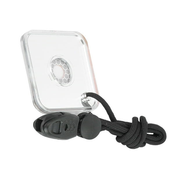 Espejo de Señal Reflector Acrílico de Supervivencia Al Aire Libre Con Silbato, Brújula Con Cordón para situaciones de Emergencia Herramienta Senderismo Multifuncional,
