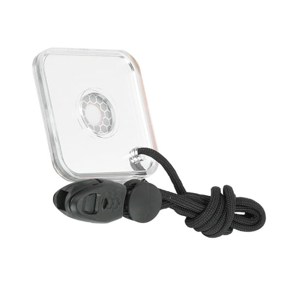 Espejo De SeñAl Reflector, Espejo De SeñAl De Supervivencia Al Aire Con Silbato De Cordón Protección De Emergencia Militar Camping Y Senderismo