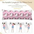thumbnail image 5 of Hello Kitty Anime Body Pillow Cover Ultra Soft Microfiber Pillowcases with Hidden Zipper Closure 20x54inch, 5 of 5