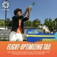 thumbnail image 3 of NERF Neon Vortex Aero Howler Foam Football - NERF Soft Vortex Football for Long-Distance Throws - Perfect for Pool + Beach Football - Kids Aero Howler Whistle Vortex Foam Ball - Neon, 3 of 10