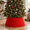 Red-Large, variant on Christmas Tree Collar Skirt for 9-12ft Artificial Trees, Brown, X-Large