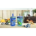 thumbnail image 6 of Zak Designs 15oz Toy Story Kelso Travel Straw Tumbler Plastic and Silicone with Leak-Proof Straw Valve for Kids, 2pcs Set, Buzz Lightyear and Friends, 6 of 7
