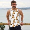 thumbnail image 6 of KLL German Shepherd Dog Print Men's Muscle Gym Workout Stringer Tank Tops Bodybuilding Fitness T-Shirts Tank Tops Men-Large, 6 of 7