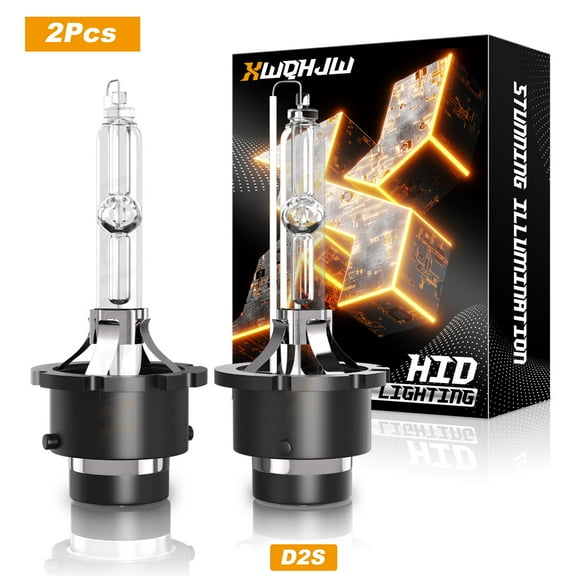 D2S HID Headlight Bulbs Headlight Replacement 35W 6000K Pure White Pack of 2