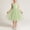 Green, variant on Cethrio Summer Dresses for Girl 2026, Vacation Sleeveless Spaghetti Strap Mesh Kids Slip Dresses Pink Size 6