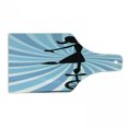 thumbnail image 1 of Circus Cutting Board, Print of a Woman Balancing on a Unicycle on a Rope Having a Fun Time, Decorative Tempered Glass Cutting and Serving Board, in 3 Sizes, by Ambesonne, 1 of 2