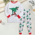 thumbnail image 2 of OYXSER Baby Boy Clothes 6Y 7Y Kids Infant Baby Boys Long Sleeve Cartoon Print Outfit Pants Sleepwear Set, Green 6-7Y, 2 of 6