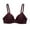 Purple, variant on Elainilye Fashion Wireless Bra for Women Glossy Comfortable Breathable Bra Plus Size Underwear Everyday Bras,Black