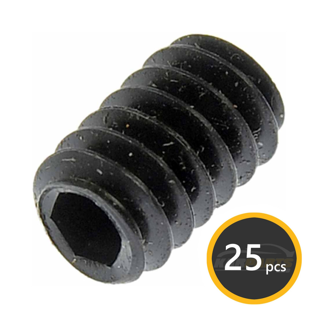 KarParts360 Multi-Purpose Screw | Black | Steel | Hex Drive | Set Screw Type | 5/16 inches Overall Length
