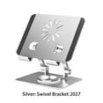 thumbnail image 4 of serony Tablet Holder Solid Color Replacement Nonslip Universal Heats Dissipation 360 Degree Foldable Aluminium Alloy Bracket Silver, 4 of 9