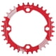 thumbnail image 1 of Bienvenido Lebycle Rueda de cadena de bicicleta de montaña 34T Aleación de aluminio inoxidable Disco de dientes positivos y negativosRojo, 1 of 8