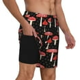 thumbnail image 3 of Fotbe Forest Mushrooms Men’s Swim Trunks Quick Dry Swim Shorts Board Shorts with Mesh Lining-XX-Large, 3 of 9