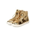 thumbnail image 5 of New Women Liliana Chic-9 Metallic Mixed Media High Top Lace Up Sneaker, 5 of 5
