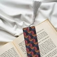 thumbnail image 6 of Kdxio Circular Stripes Print Metal Tassel Bookmarks,Perfect Gift for Art Lovers and Bookworms Metal Bookmarks for Women, 6 of 8
