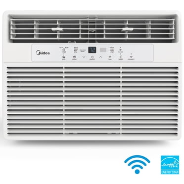 Midea 10,000 BTU 115V Smart Window AC with Comfort Sense Remote, White, MAW10S1WWT