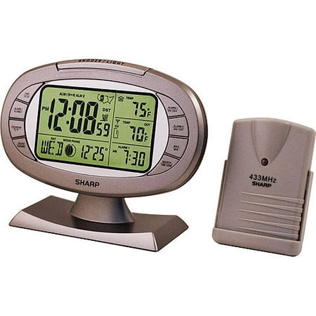 sharp weather station clock atomic alarm