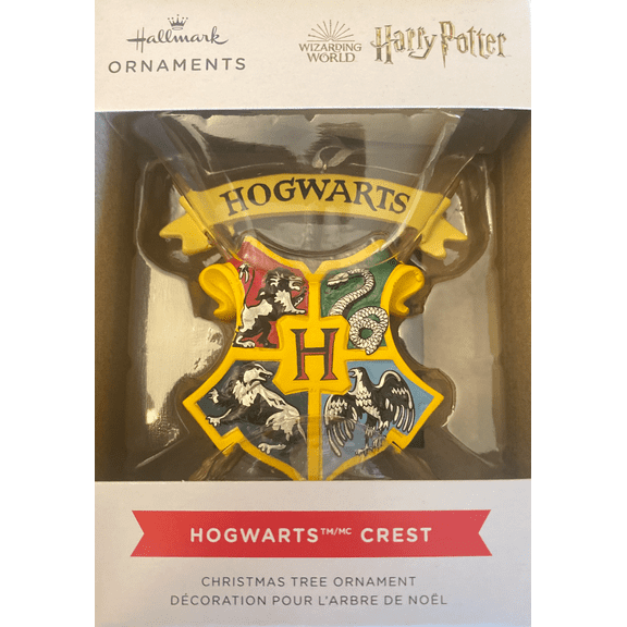 Hallmark 2021 Harry Potter Hogwarts Crest Christmas Ornament New with Box