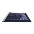 thumbnail image 2 of Ahgly Company Machine Washable Indoor Rectangle Persian Blue Traditional Area Rugs, 2' x 3', 2 of 4