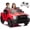 Red, variant on Urday 24V Kids Dodge RAM 2500 Ride On Truck 160W Dual Motors for Aged 3-6 w/ Remote