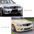 thumbnail image 3 of Protector de AspectO Deportivo Divisor de Alerón de Parachoques Delantero para Clase C W204 Pre-Facelift C63 AMG 2007 A 2010 [Mejora el Estilo de Tu Vehículo], 3 of 7