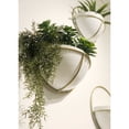 thumbnail image 4 of Vertuu Design Adelia Metal Wall Planters in White/Gold (Set of 3), 4 of 4