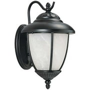 Sea Gull Yorktowne Outdoor Wall Lantern - 13.25H in. Forged Iron - ENERGY STAR